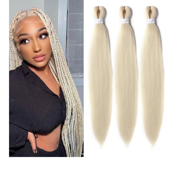 Blonde Braided Hair Extensions - Picture 1 of 7